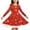 Red, variant on Grblisyd Girls' Dresses Christmas Long Sleeve Fall Dresses Crew Neck Xmas Printed A-Line Dress for Casual or Special Occasions
