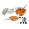 thumbnail image 3 of de utensilios de aluminio, para freír de 24 tapa, apto para lavavajillas, rejilla para profunda 11 piezas Gloria Bandeja cuadrada, 3 of 9