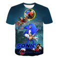 thumbnail image 3 of Sonic The Hedgehog Anime Harajuku 3D Camiseta con impresión digital Camisetas de verano para hombre y mujer Disfraces de cosplay para niños Camisetas Tops, 3 of 5