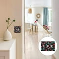 thumbnail image 7 of Yayeee Toggle Light Switch Wall Plate 2-Gang 4.56"x4.48" Decorative Outlet Cover, Red Block Pattern, 7 of 7