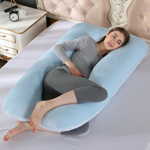The Comfy Pregnancy Pillow I Pregnancy Pillow I U Shaped Maternity Pillow  for Sleeping, Full Body Pillows for Pregnant Women with Removable Cover