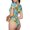 Flowers Avocado, variant on Flowers Avocado Womens One Piece Swimsuits Modest Tummy Control Bathing Suits Lace Up Slimming Swim Suit-Small