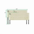 thumbnail image 3 of Jessenia Tufted Upholstered Headboard, Height Adjustable Queen Size Headboard, Bed Backboard Padded Premium Fabric Headboard- Cream, 3 of 6