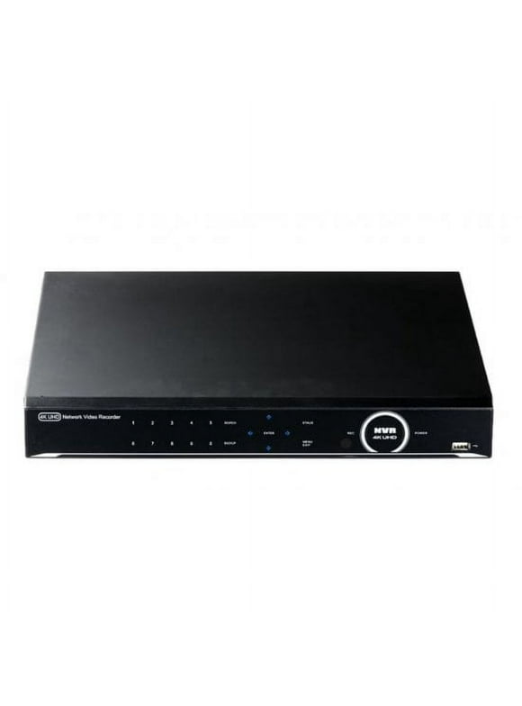 16CH 4K UHD 3R Global network video recorder cctv nvr system with 8ch PoE Inputs (No Hardrive)