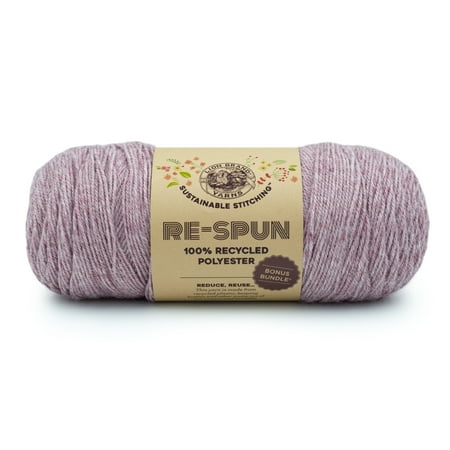 UPC: 0842093130000 | Lion Brand Yarn Re-Spun Bonus Bundle Blush Medium Recycled Polyester Pink Yarn 1 Pack