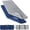 Grey+Navy, variant on Cot Mattress Topper (Improved Thickness), Foam Quilted Pads for Camping, Soft Comfortable Sleeping Cot Mattress Pad Only, Camping Pad 75"x30" for Camp Cot/Rv Bunk/Narrow Twin Beds, Navy