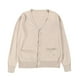thumbnail image 1 of Chaquetas y abrigos casuales de manga larga sin capucha para mujer, cárdigan de punto de color liso con botones, doble bolsillo, chaqueta informal de manga larga con capucha, top de algodón para mujer, 1 of 2