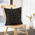 thumbnail image 5 of LALILO Throw Pillow Covers Lattice Gold Abstraction Black Cushion Cover 18" x 18", 2 Pack, 5 of 6