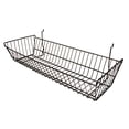thumbnail image 1 of 24"W x 10"D x 5"H Double Sloping Basket - Black Color,Pack Size - 6, 1 of 6