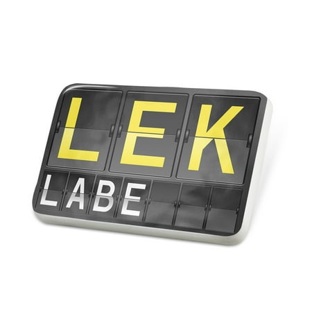 Porcelein Pin LEK Airport Code for Labe Lapel Badge – NEONBLOND