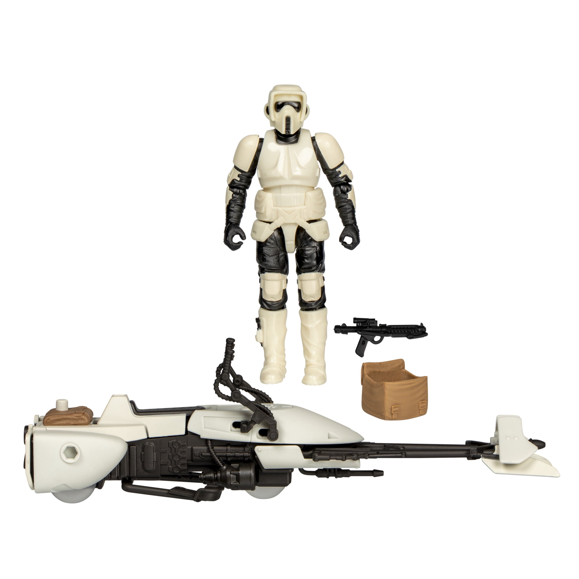Star Wars Epic World of Action Scout Trooper Action Figure & Speeder Bike (4")