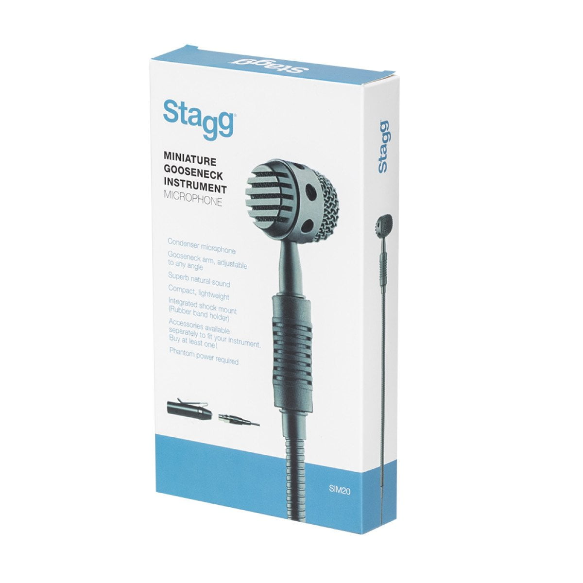 Stagg Model SIM20 Multi Instrument Condenser Microphone with Gooseneck Body