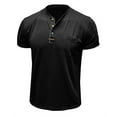 thumbnail image 5 of ZRGHAOYLQ Plus Size Mens Dress Shirts Big and Tall Button Up Muscle Shirt Solid Color Short Sleeve Tshirts Business Casual Turndown Collar Tops with Pockets, 5 of 6