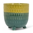 thumbnail image 1 of Set of 6 Large Two Tone Footed Planter, 1 of 1