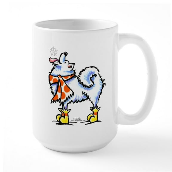 CafePress - Samoyed Snowflake Large Mug - 15 oz Ceramic Large White Nolvety Mug