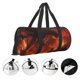 thumbnail image 3 of Fotbe Fiery Dragons Castle Attack Bolsa Deportiva de Lona Plegable con Estampado, Bolsa de Gimnasio con Bolsillo Seco/Húmedo, Bolsa de Viaje Ultraligera de Gran Capacidad, 3 of 6