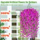 thumbnail image 4 of Flores colgantes artificiales Yastouay Morning Glory Fuchsia x4, 4 of 9