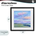 thumbnail image 4 of Stupell Industries Contemporary Rolling Hills with Soft Sunset Black Framed Print Under Glass, 13 x 13, by Creative Studio, 4 of 8