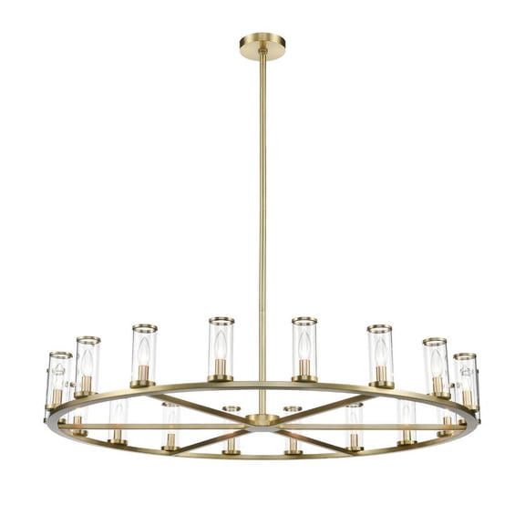CH309018NBCG-Kuzco Lighting-Revolve - 18 Light Chandelier-Natural Brass Finish