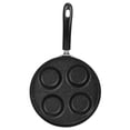 thumbnail image 3 of Sartén compacta para cocinar deliciosos desayunos Mini máquina para hacer panqueques y huevos antiadherente de 4 orificios, 3 of 8