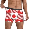 thumbnail image 2 of Kdxio Men's Boxer Briefs with Maple Leaves1 Print - Comfortable and Breathable Underwear for Everyday Wear, 2 of 7