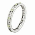 thumbnail image 3 of Sterling Silver Stackable Expressions 0.16 Ct. Peridot Filigree Ring Size 9, 3 of 5