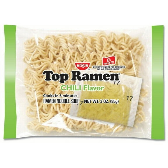 (24 Packs) Nissin Top Ramen Chili Flavor, 3 oz