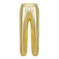 thumbnail image 4 of Aislor Kids Girls Jazz Hip Hop Dance Suit Shiny Metallic Bomber Jacket And Sweatpants Set for Performance Gold 6, 4 of 6