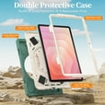 thumbnail image 3 of Funda para Samsung Galaxy Tab Tab S11 (11 pulgadas) 2025 SM-X730/SM-X736B, funda protectora a prueba de golpes para niños con soporte para lápices, correa de mano giratoria 360 y soporte, correa de, 3 of 9