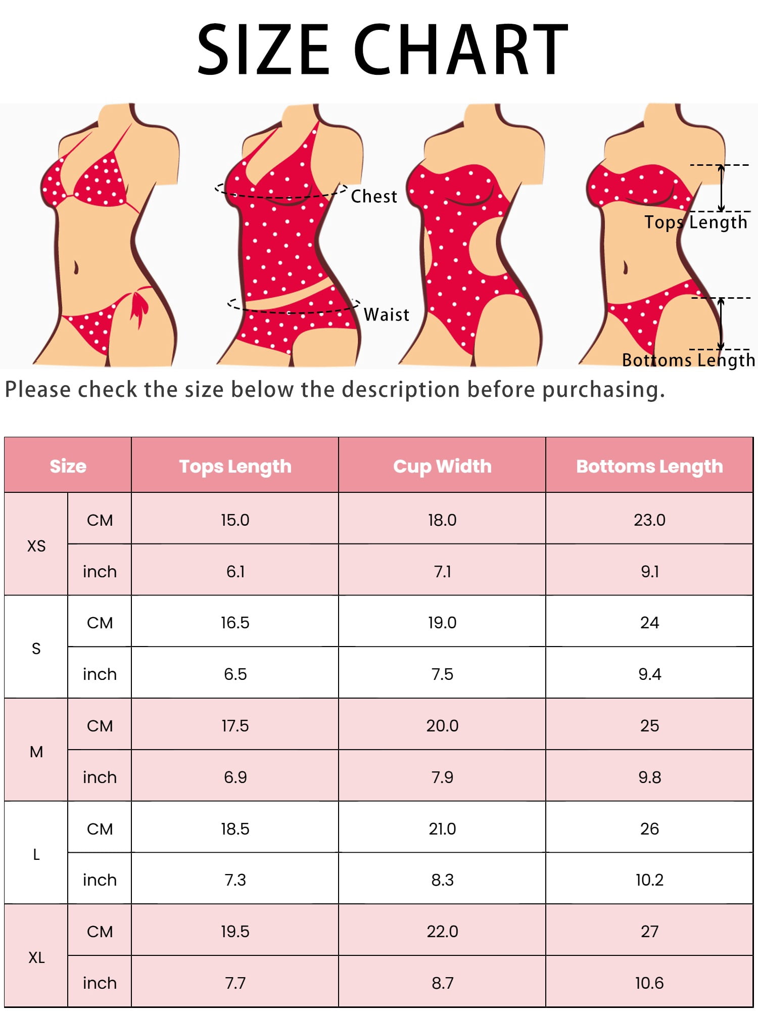 DARING DIVA Women's Chain Linked Bikini Sets, 2 Pieces Swimsuit XS Pink