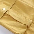 thumbnail image 4 of ITSAME Teen Girls Wide Leg Cargo Pants Elastic Waist Multi-Pocket Loose Fit Casual Fashion Full Length Pants Yellow Size 5T, 4 of 8