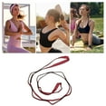 thumbnail image 2 of Unique Bargains 1 Pc Non-Elastic Yoga Band for Yoga and Home Fitness 43.31"x0.59" Red, 2 of 4