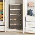 thumbnail image 2 of Costway 5-Cube Stackable Storage Bins with Detachable Wheels 22.5 Gal Large Organizer, 2 of 10
