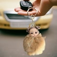 thumbnail image 5 of SPOORYYO Exquisite Cute Furry Doll Keychain Pendant, Soft Backpack Car Key Decoration with Metal Hook, Beautifully Packaged, 5 of 8