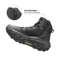 thumbnail image 4 of Men's Military Tactical Boot Lightweight Comfortable Boots for Work All Day Side Zipper Motorcycle Combat Hiking Boots 8 Inches Vanguard, 4 of 7