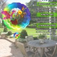 thumbnail image 5 of Liranovly 3D Metal Hummingbird Wind Spinner-Hanging 12in Spinfinity Designs Wind Spinners for Outdoor & Indoor Decorations, 5 of 7