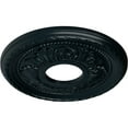 thumbnail image 3 of Ekena Millwork 12 1/8"OD x 3 1/2"ID x 1"P Palmetto Ceiling Medallion (Fits Canopies up to 4 7/8"), Hand-Painted Night Shade, 3 of 6