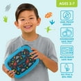thumbnail image 3 of Bentgo Kids Prints Leak-Proof, 5-Compartment Bento-Style Kids Lunch Box - Ideal Portion Sizes for Ages 3-7, Durable, Drop-Proof, Dishwasher Safe, & Made with BPA-Free Materials (Dinosaur), 3 of 8