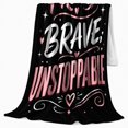 thumbnail image 2 of Autumn Pumpkin Bat Motif Inspirational Typographic Art, Festive autumn celebration Scene, Warm Flannel Blanket for Living Room and Reading Nook, Art Lovers autumn celebration Gift, Festive Home Decor, 2 of 9