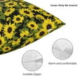 thumbnail image 3 of Fuzoiu Sunflowers In Vintage Print Square Pillow Cover,Hidden Zipper Design,Luxury Square Pillow Case, Throw Pillow,Couch Cushion-26"x26", 3 of 7