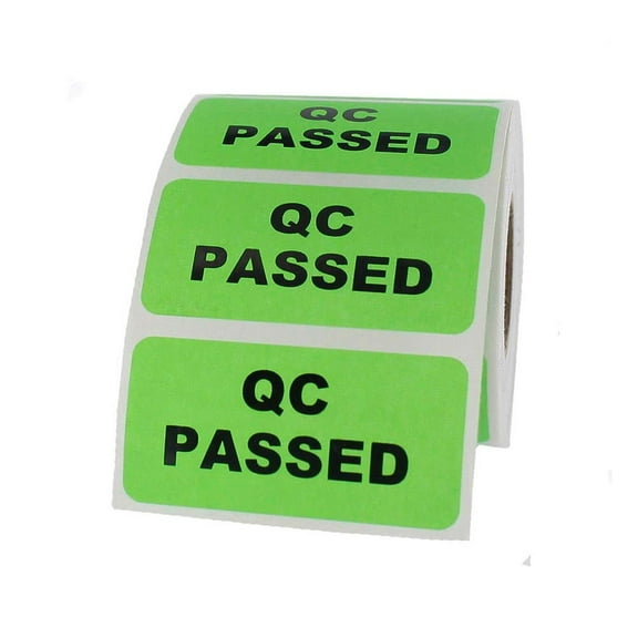 QC Passed Inventory Labels 2" x 1"