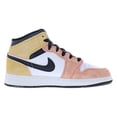 thumbnail image 2 of Nike Air Jordan 1 Mid SE GS Boys Shoes Size 6, Color: Magic Ember/Sundial/White, 2 of 4