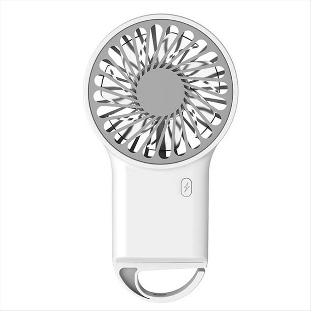 Ventilador de Mano Plegable, Miniventilador Portátil de Escritorio con Carga USB, Ideal para Montañismo, Exteriores, Hogar y Oficina A