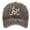 Coffee, variant on Visor Baseball Cap for Outdoor Casual Wear with Washed Finish and French Embroidery – All-Season Everyday Headwear for Leisure Activities