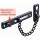 thumbnail image 2 of Security Door Chain Narrow Door Limiter Spring Anti-theft Door Lock with Screws for Home Interior Door, Stainless Steel Matte Black Finish Jiuj, 2 of 4