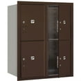 thumbnail image 3 of 10 Door High Recessed Mounted 4C Horizontal Parcel Locker with 4 Parcel Lockers in Bronze with USPS Access - Front Loading, 3 of 3