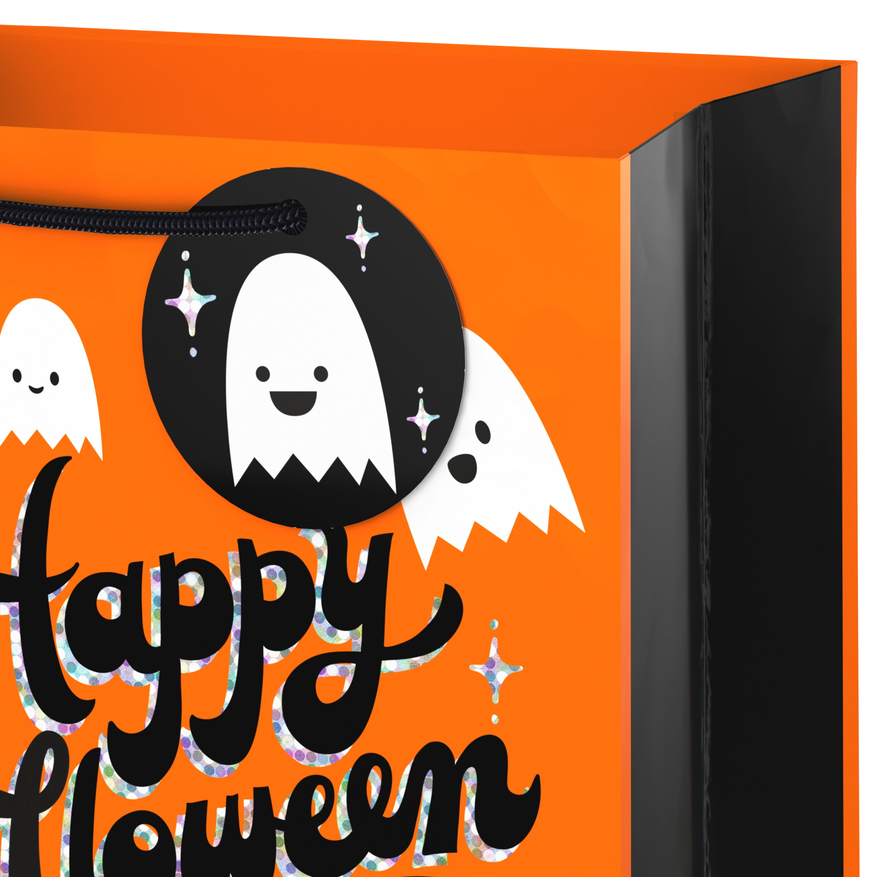 Hallmark Medium Halloween Gift Bag With Tag (Glowing Ghost), 1 Count