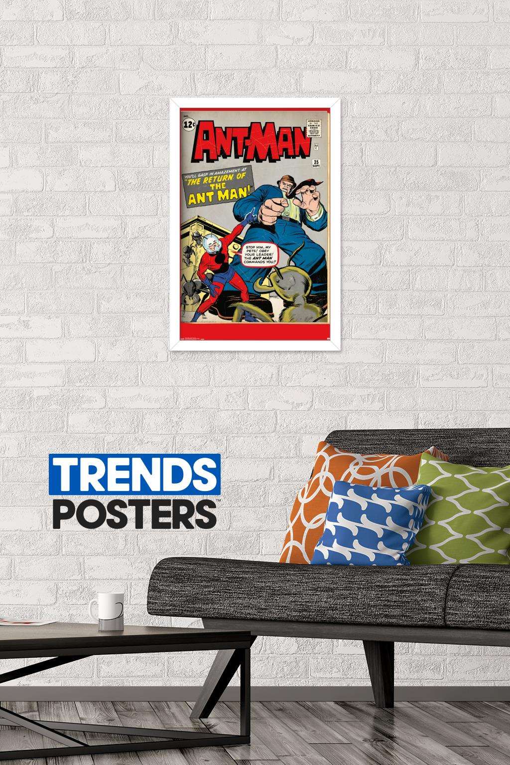 Marvel Comics - Ant-Man - ReVised Cover 27 Wall Poster, 14.725" x 22.375", Framed