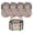 E-8PC#200, variant on 8 Pack Cotton Linen Coasters with Holder – Round, Absorbent, Heat-Resistant & Non-Slip for Coffee, Tea, Mugs; Boho Decor for Home, Office, Bar – Ideal Gift