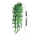 thumbnail image 3 of 37.4 Inch Artificial Hanging Vine with Hook – Realistic Fake Ivy & Grape Leaf Garland for Wall Decor – Silk-Like Faux Greenery for Indoor Outdoor, Wedding, Office & Home, 3 of 6